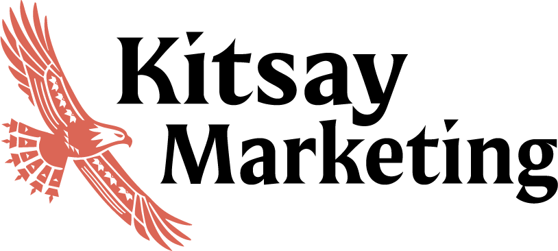 Kitsay Marketing logo - red-tailed hawk icon